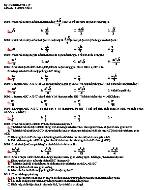 Ôn tập kiểm tra 1 tiết mô Toán 12